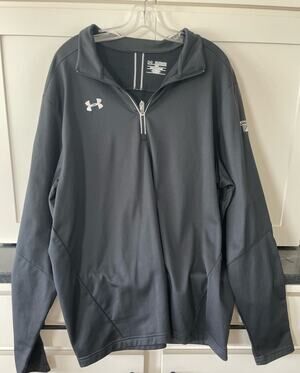 Under Armour black 3/4 zip pullover with CCFG logos 2XL
